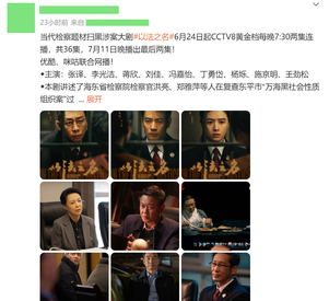 6月24日开播！张译领衔，扫黑反腐战一触即发，这才是反腐剧精品
